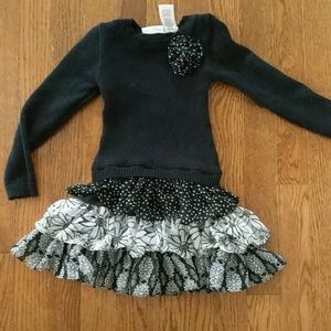 Girls blueberri sweater dress
